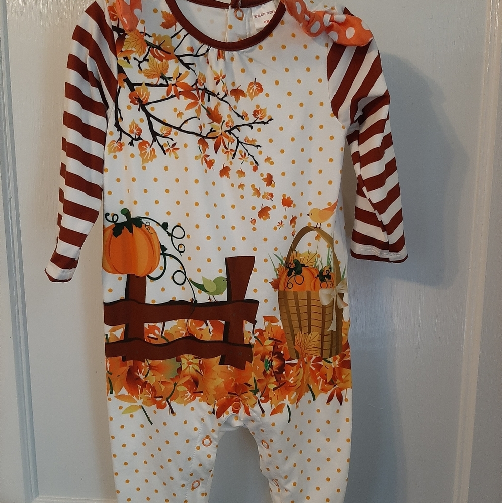 🍂Penelope Plumm Infant Romper | Size 6 months